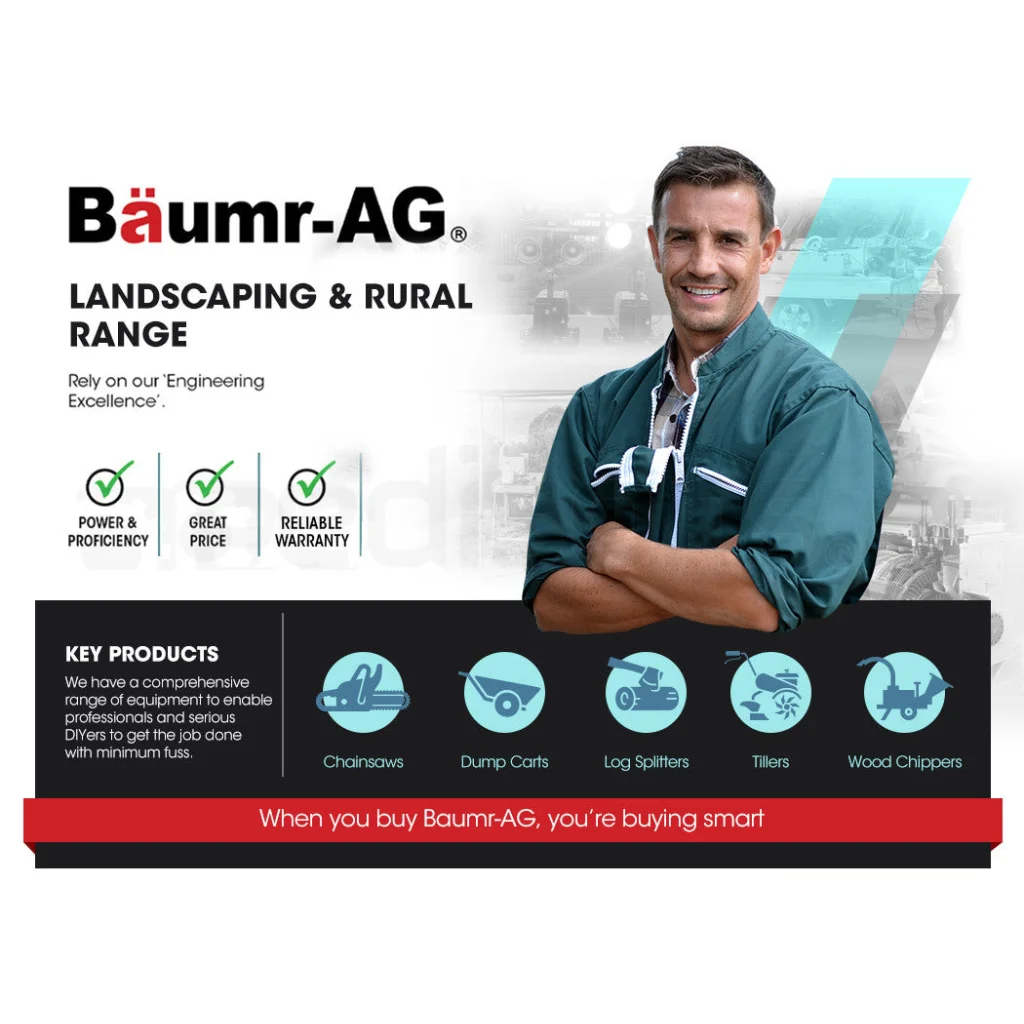 Baumr-AG Chainsaw 38CC Petrol Commercial 16’’ Bar E-Start