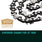 Baumr-AG Chainsaw Chain 12in Bar Spare Part Replacement
