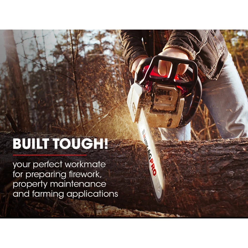 BAUMR-AG Commercial Petrol Chainsaw E-Start 24’’ Bar Chain