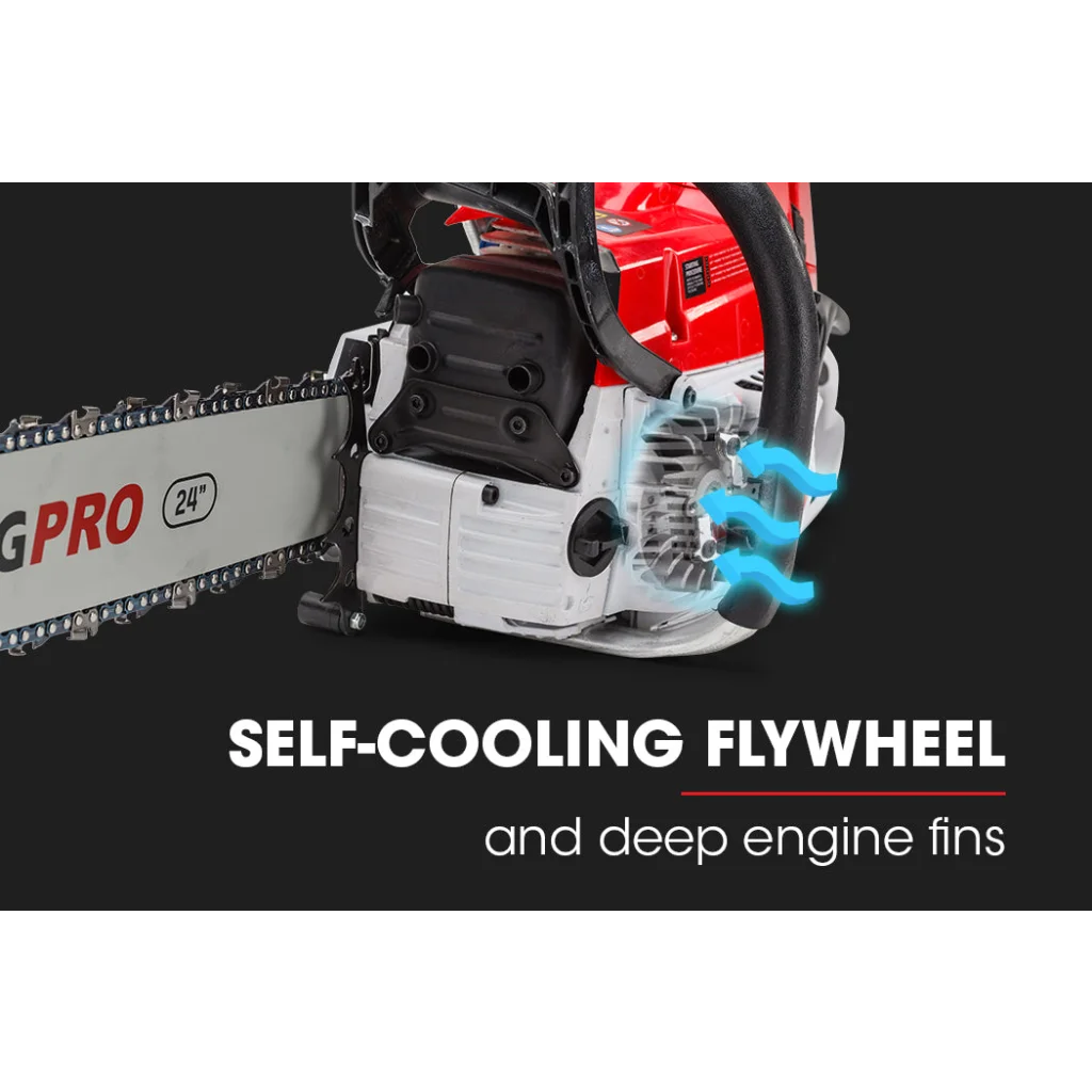 BAUMR-AG Commercial Petrol Chainsaw E-Start 24’’ Bar Chain
