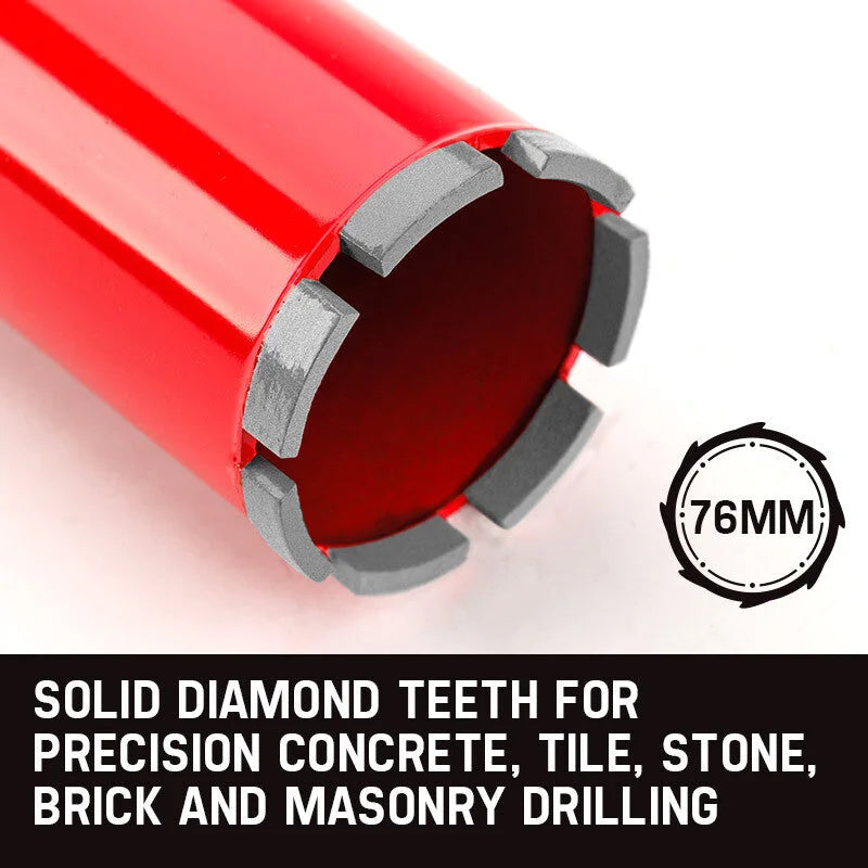 Baumr-AG Diamond Core Drill Bit 76mm Concrete Wet Dry Tile