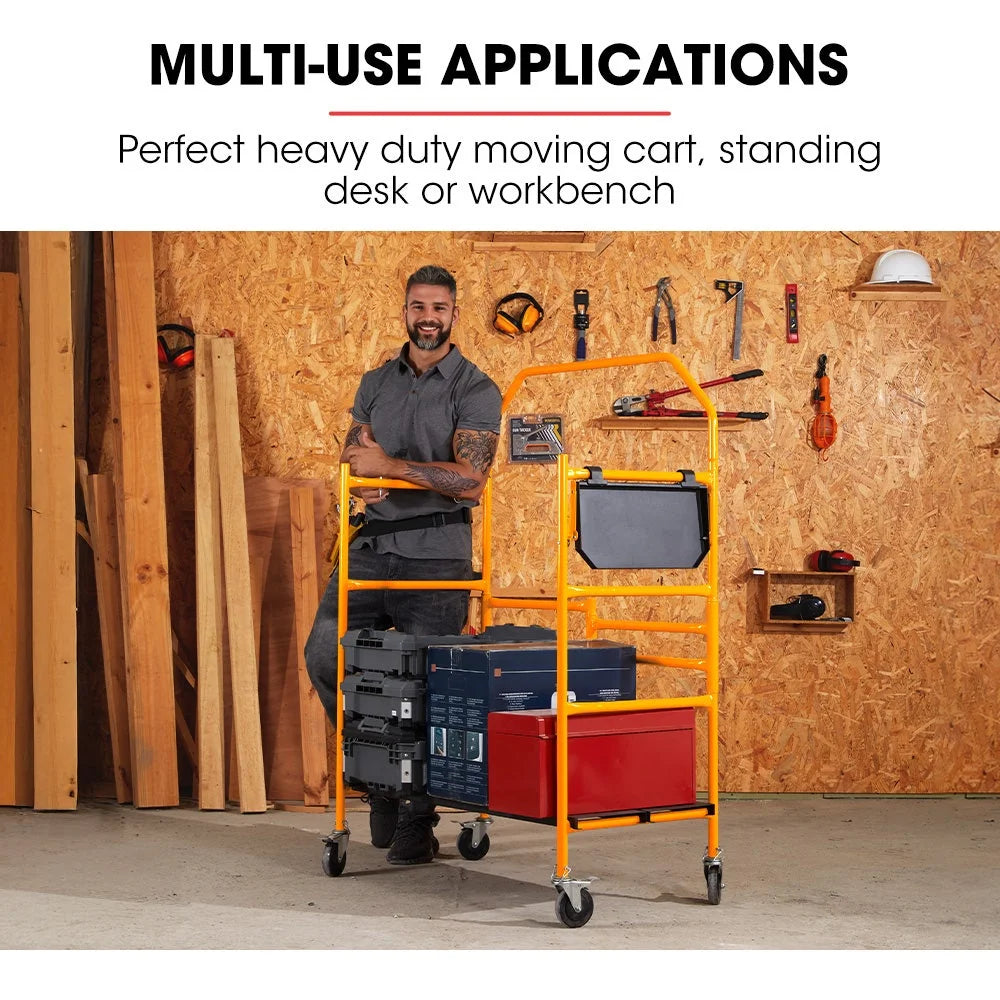 BAUMR-AG Mobile Scaffold Platform 226kg Load Steel Frame