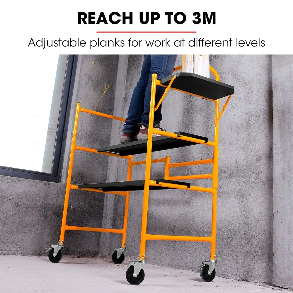 BAUMR-AG Mobile Scaffold Platform 226kg Load Steel Frame