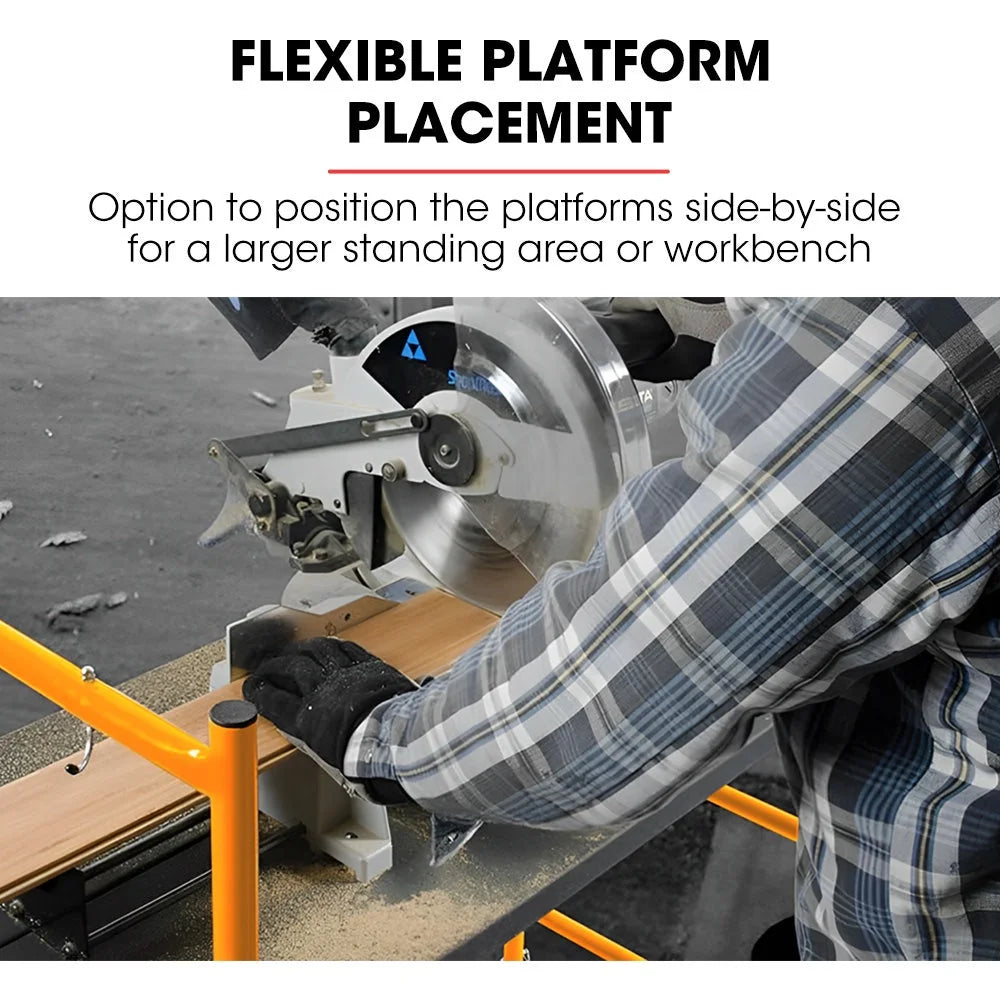 BAUMR-AG Mobile Scaffold Platform 226kg Load Steel Frame