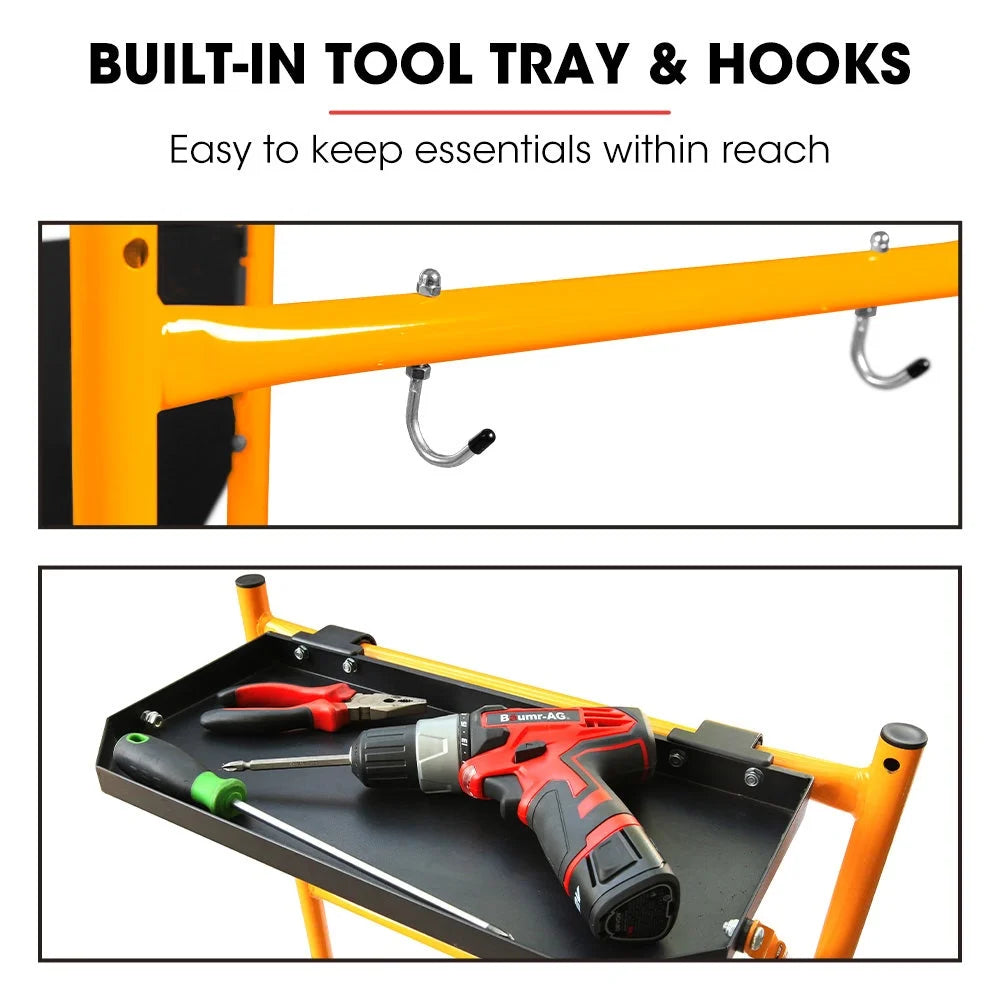 BAUMR-AG Mobile Scaffold Platform 226kg Load Steel Frame