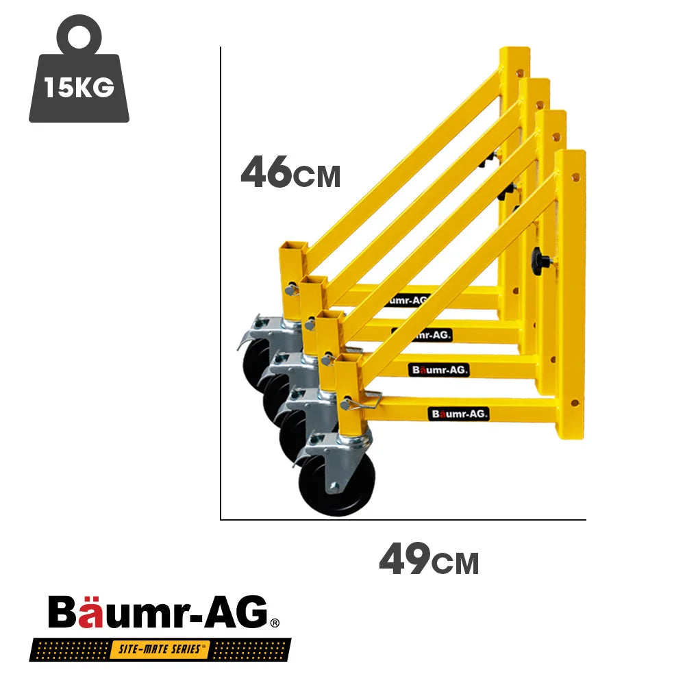 Baumr-AG Outrigger Wheel Set for Adjustable Mobile