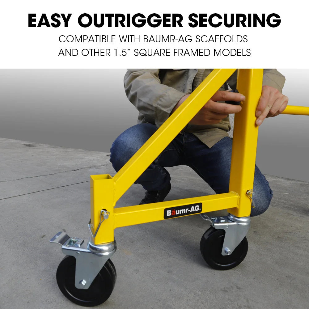 Baumr-AG Outrigger Wheel Set for Adjustable Mobile