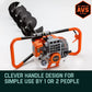 Baumr-AG Post Hole Digger 75CC Posthole Earth Auger Fence