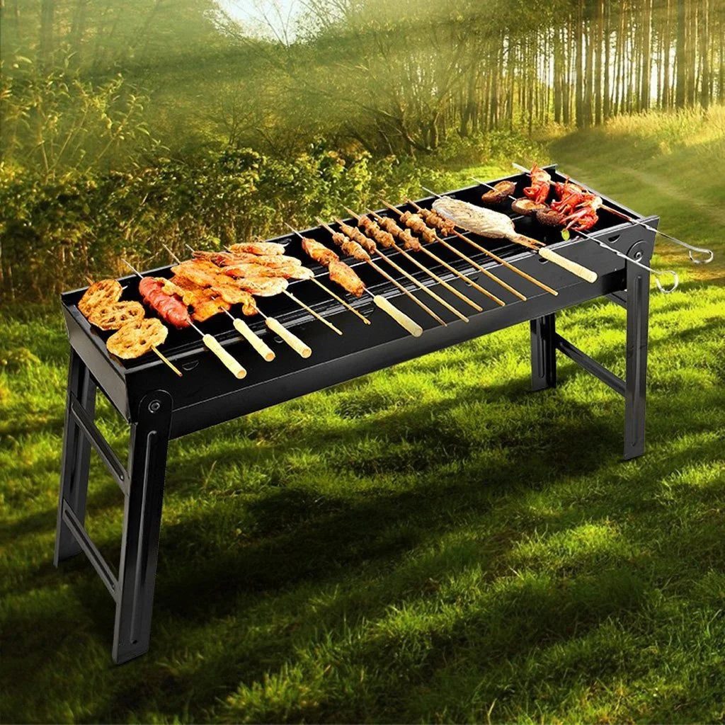 BBQ Charcoal Grill Foldable Portable Barbecue Camping