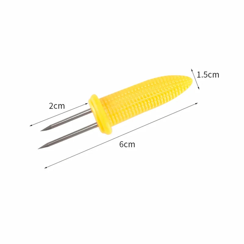 BBQ Corn Holders Set of 10 Reusable Stainless Steel Skewers