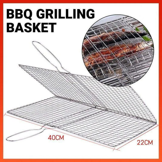 Bbq Fish Grilling Basket Grill Camping Net Meat Vegetable