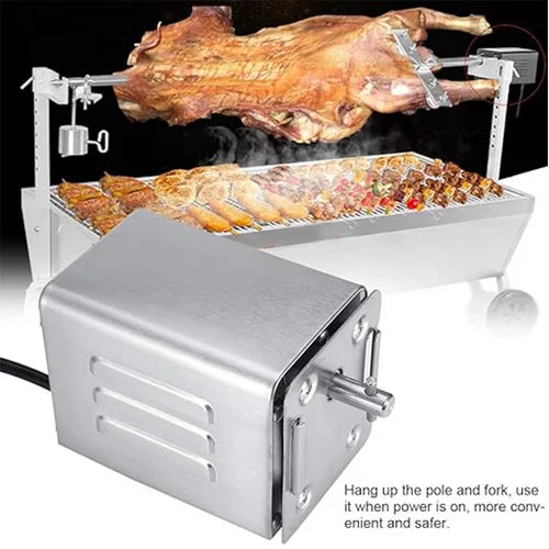 BBQ Rotisserie Motor Spit Stainless Steel Campfire Motor AU