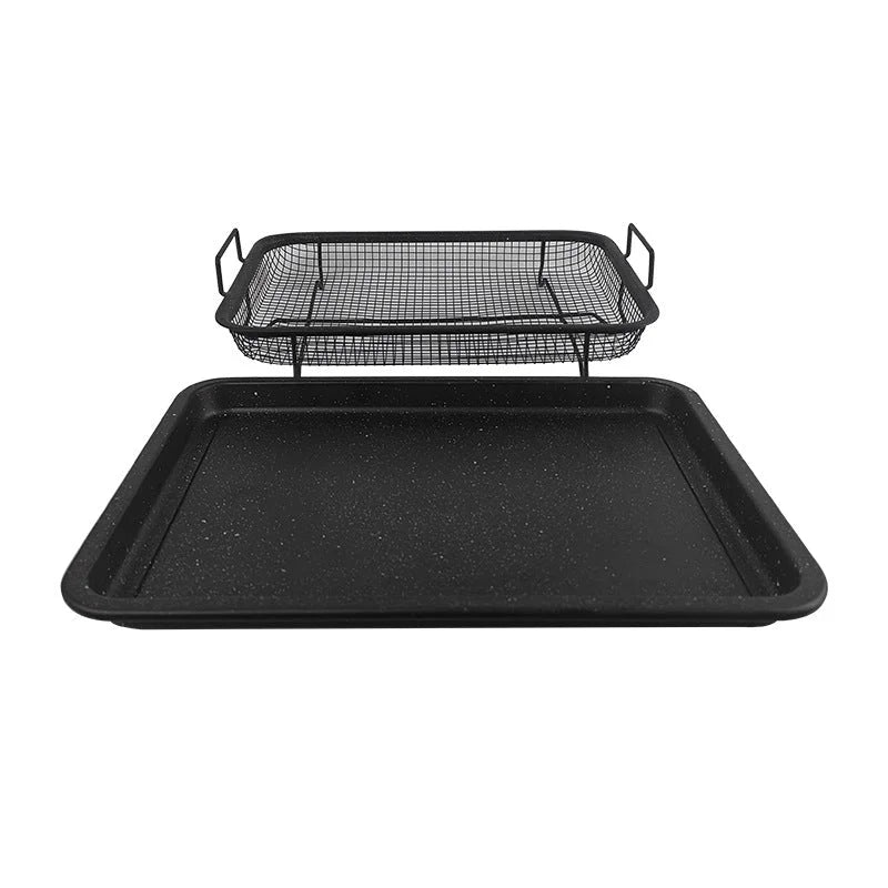 BBQ Square Non-Stick Stainless Steel Grill Basket - Gold