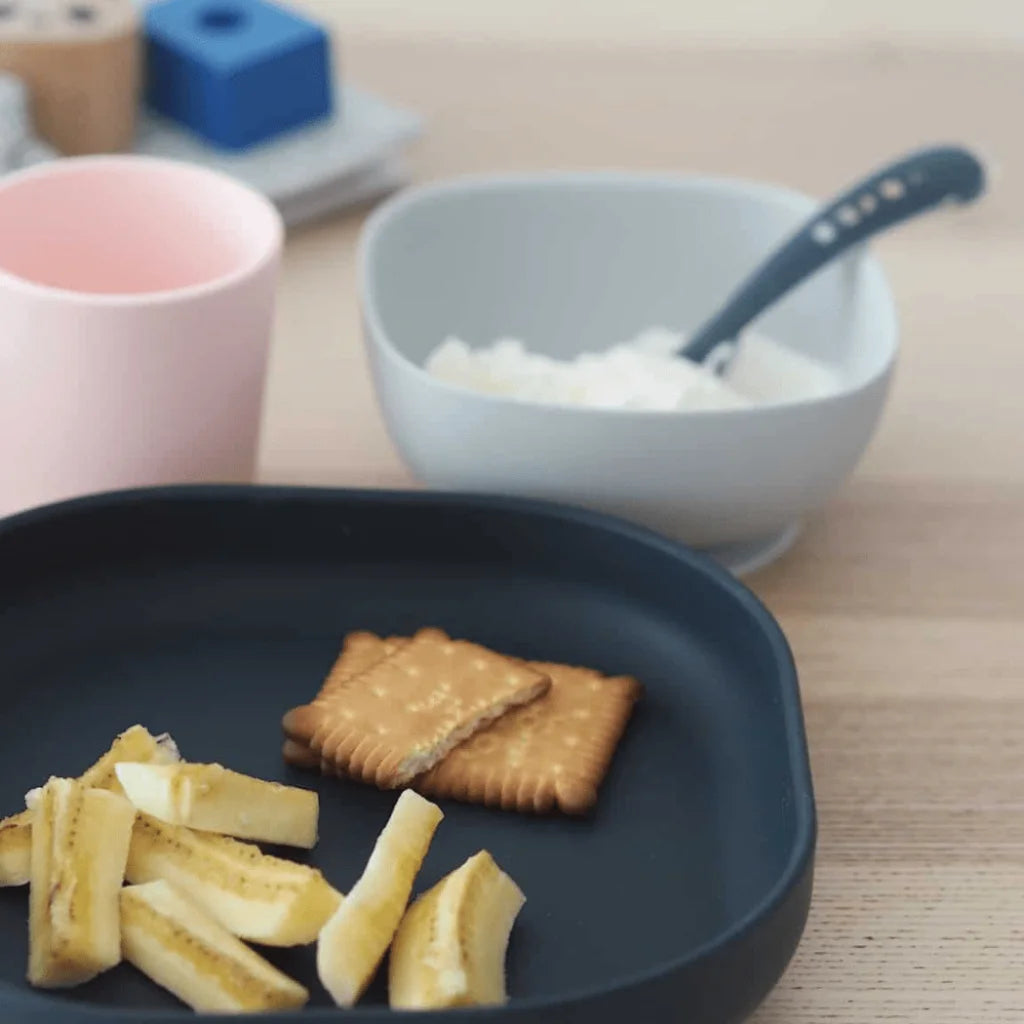 Beaba Silicone Suction Meal Set - Navy-1973194216049872897