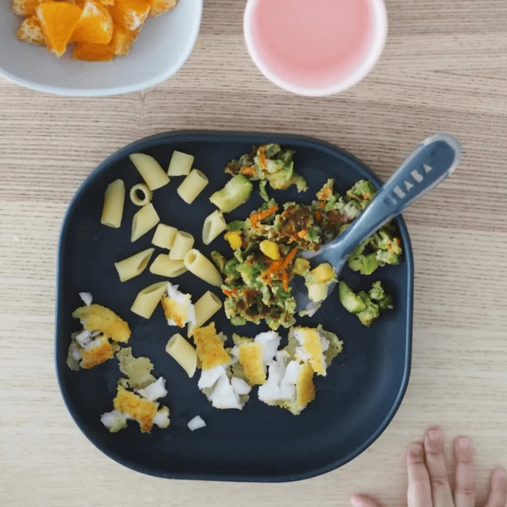 Beaba Silicone Suction Meal Set - Navy-1973194216049872900