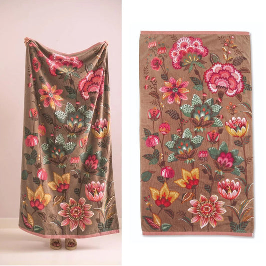 Beach Towel 100cm x 180cm PIP Studio Sunny Side Up Khaki