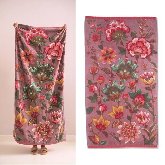 Beach Towel 100cm x 180cm PIP Studio Sunny Side Up Pink