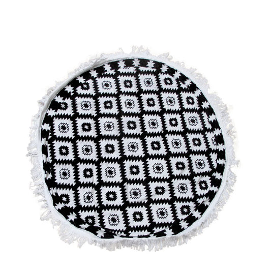 Beach Towel Aztec 100% Cotton Round - Home & Garden