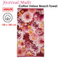 Beach Towel Bedding House Festival Multi Cotton Velour