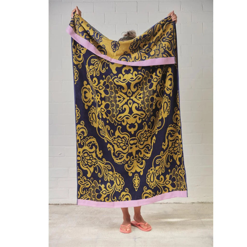 Beach Towel Bedding House Mahana Multi Cotton Velour - Home