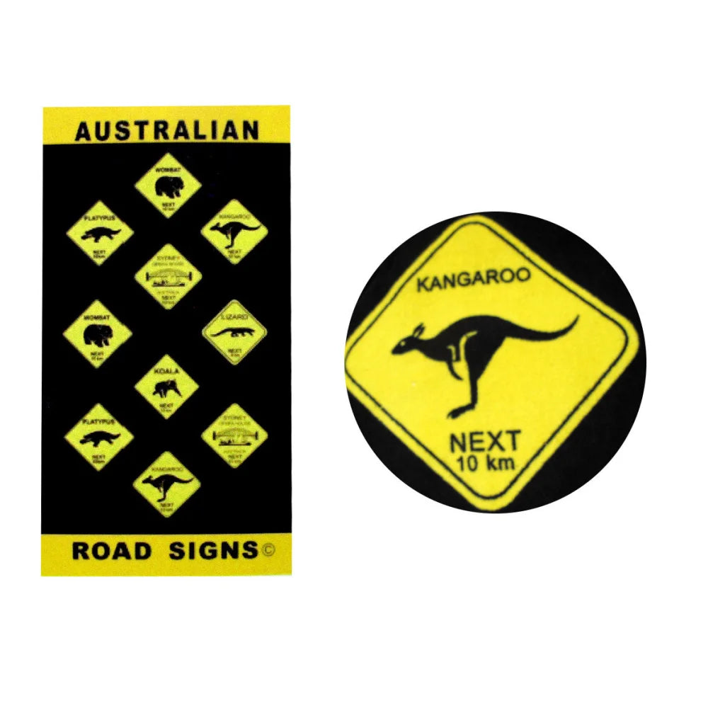 Beach Towel Cotton Aussie Road Signs 75x150 cm - Home &