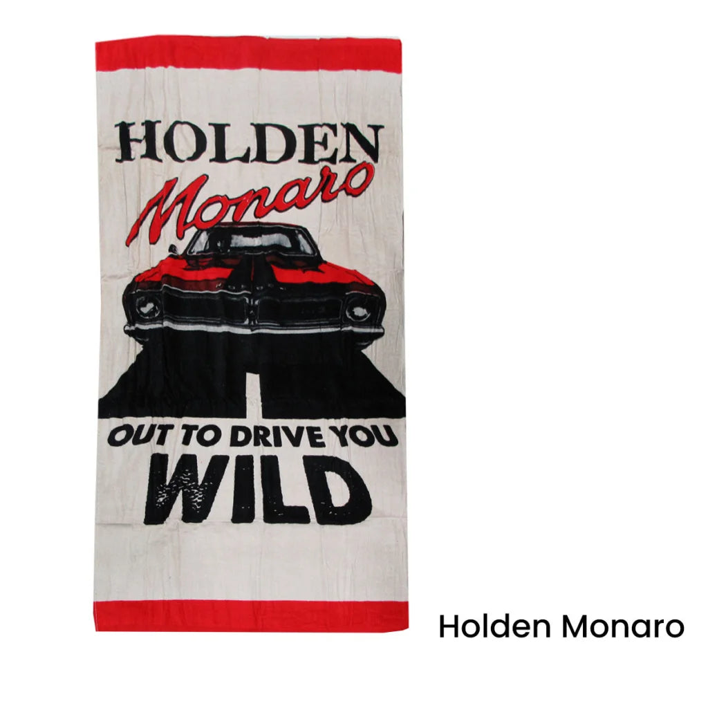 Beach Towel Holden Monaro Cars Printed 100% Cotton 75x150cm