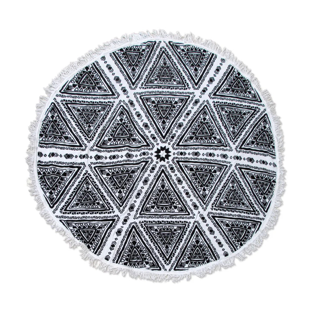 Beach Towel Zulu Triangle 100% Cotton Round - Home & Garden