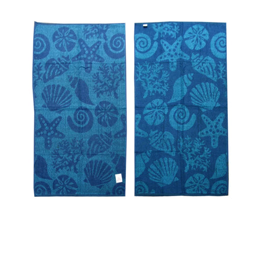 Beach Towels Set of 4 Imperfect Jacquard Terry Star Fish