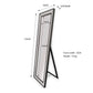 Beaded Framed Mirror Black - Free Standing 50cm x 170cm