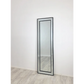 Beaded Framed Mirror Black - Free Standing 50cm x 170cm