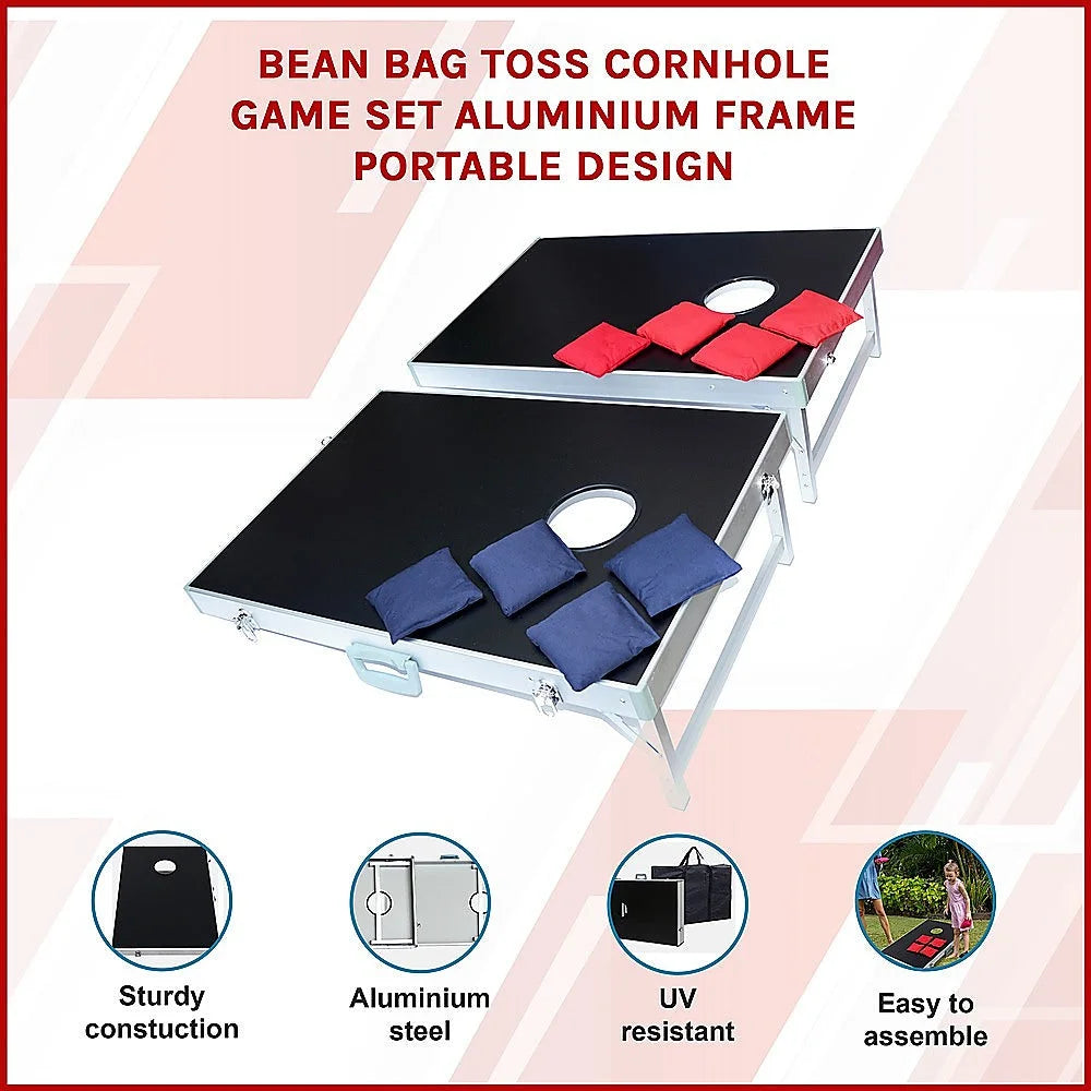 Bean Bag Toss Cornhole Game Set Aluminium Frame Portable