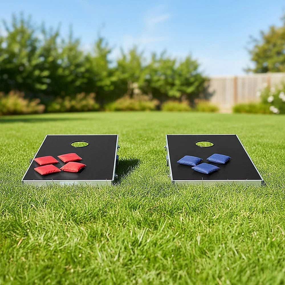Bean Bag Toss Cornhole Game Set Aluminium Frame Portable