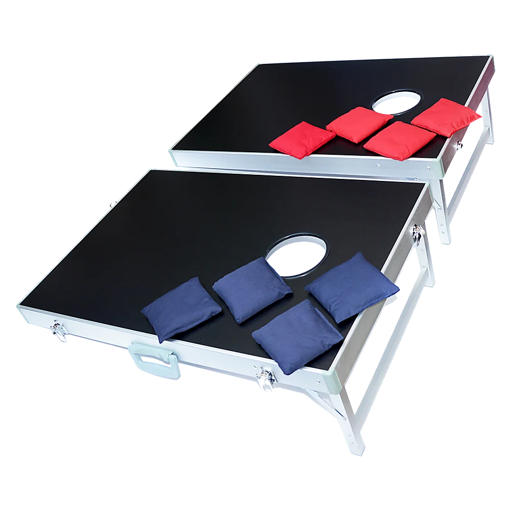 Bean Bag Toss Cornhole Game Set Aluminium Frame Portable