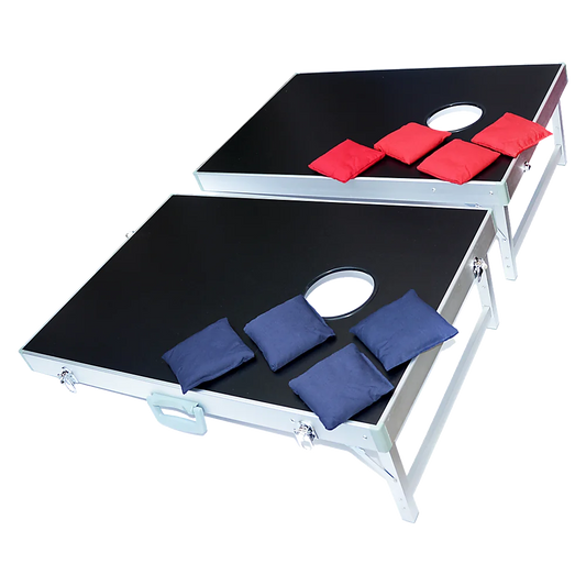 Bean Bag Toss Cornhole Game Set Aluminium Frame Portable