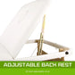 Beauty Massage Table Bed 3-Fold 70cm Portable - White