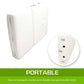 Beauty Massage Table Bed 3-Fold 70cm Portable - White