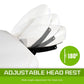 Beauty Massage Table Bed 3-Fold 70cm Portable - White