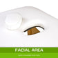 Beauty Massage Table Bed 3-Fold 70cm Portable - White