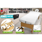Beauty Massage Table Bed 3-Fold 70cm Portable - White