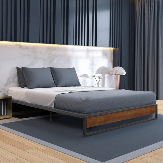 Bed Base Metal & Wood Sorrento - Single