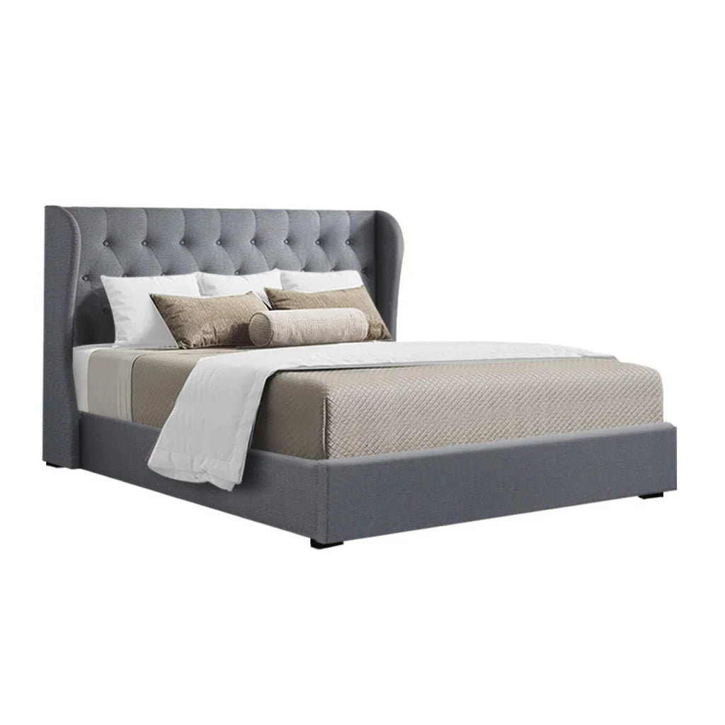 Bed Frame Base Queen Size Gas Lift With Storage Mattress
