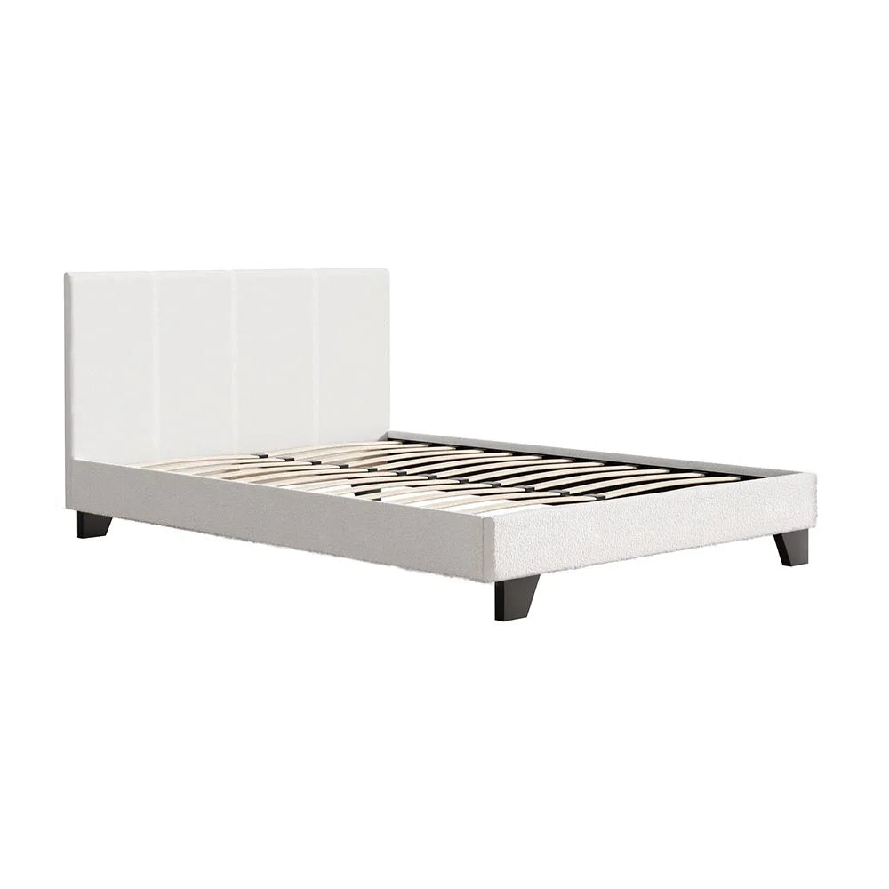 Bed Frame Double Size Boucle neo 224
