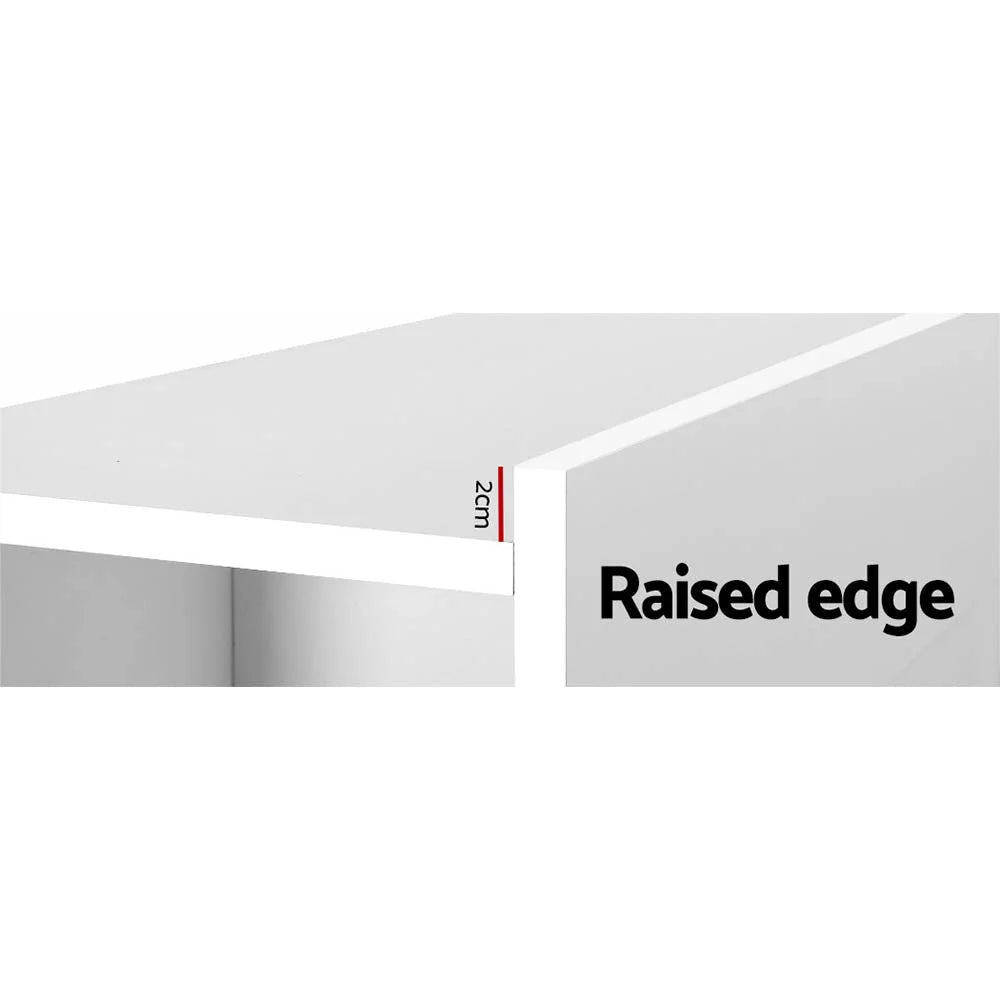 Bed Frame Double Size Headboard with Shelves Bedhead Base