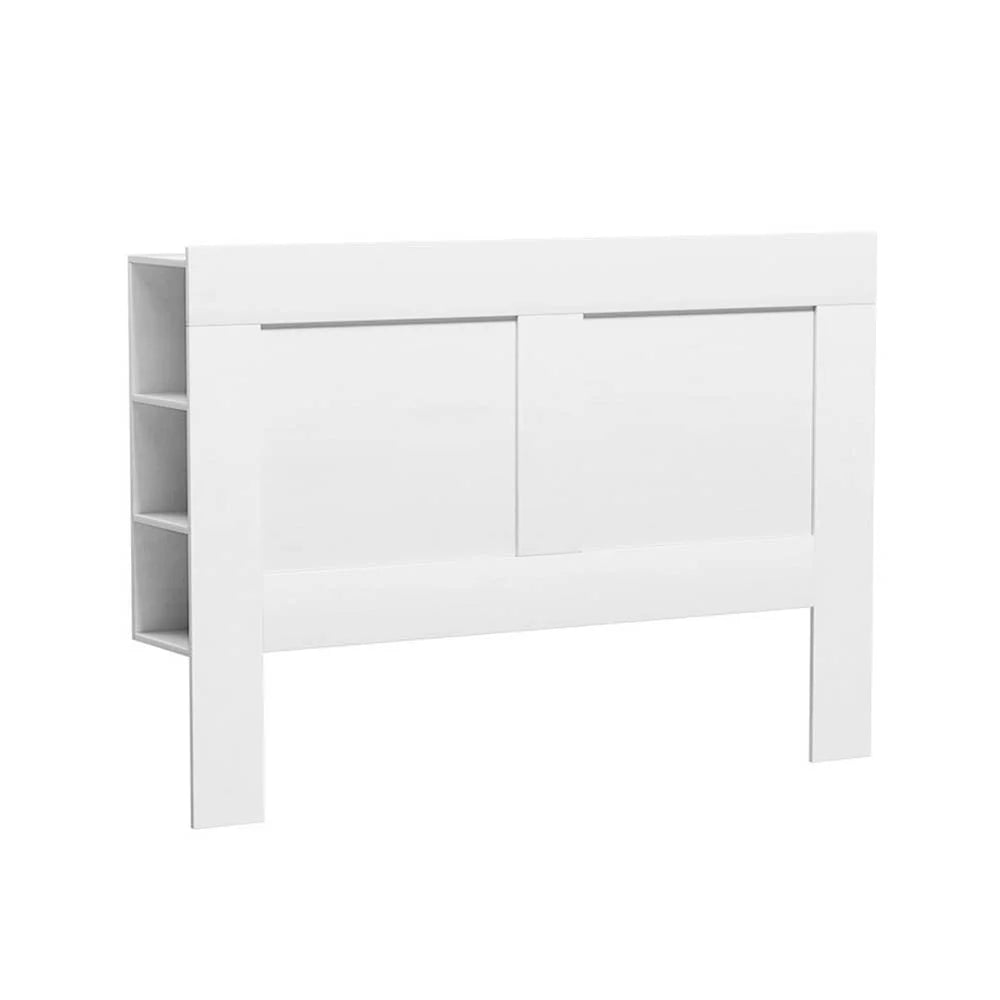 Bed Frame Double Size Headboard with Shelves Bedhead Base
