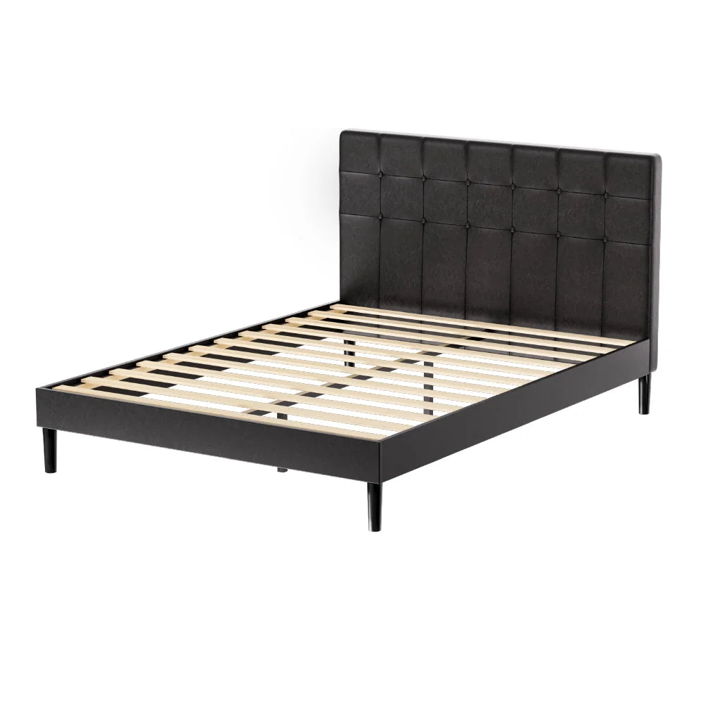Bed Frame Double Size LED - Black RAVI