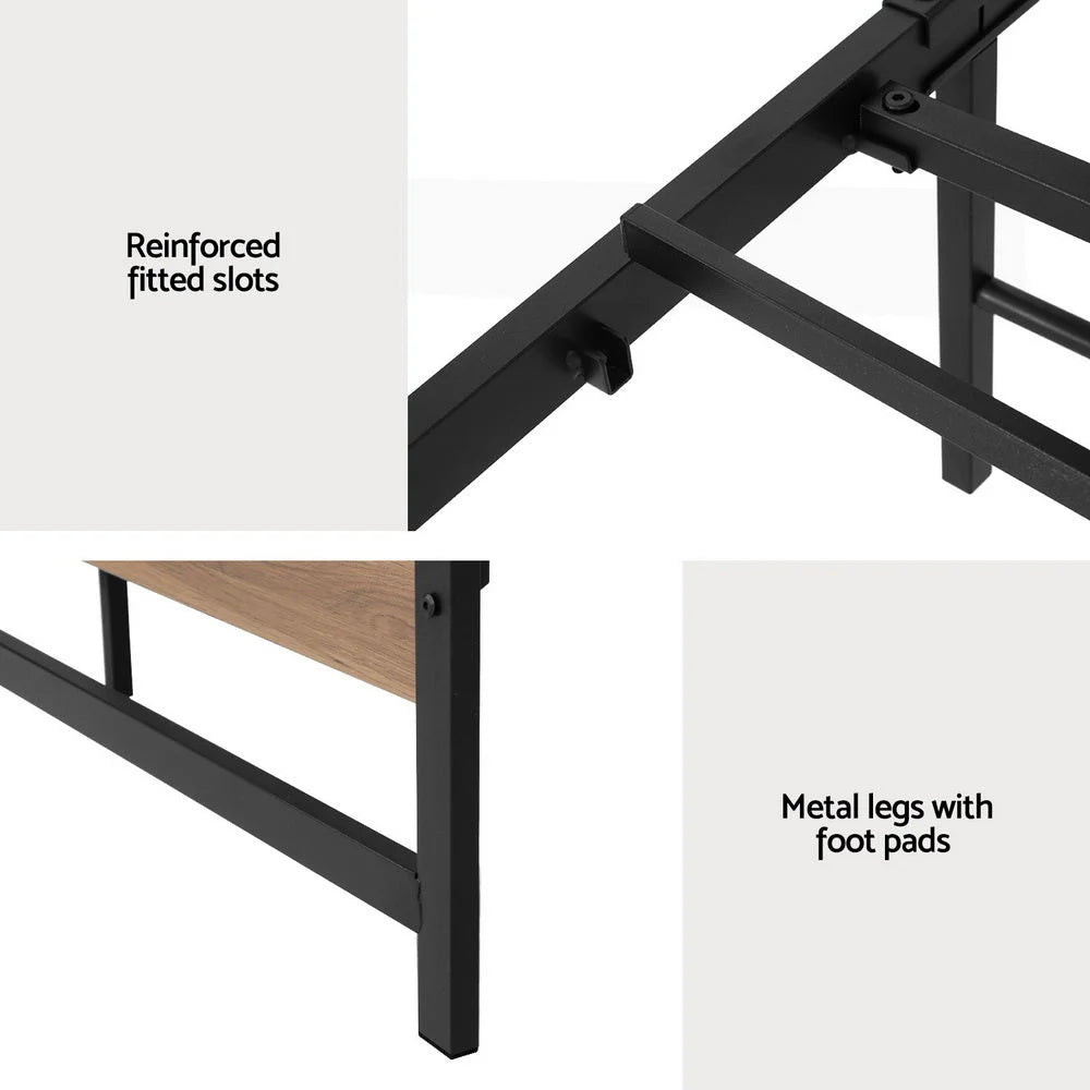 Bed Frame Double Size Metal Base Mattress Platform Foundation