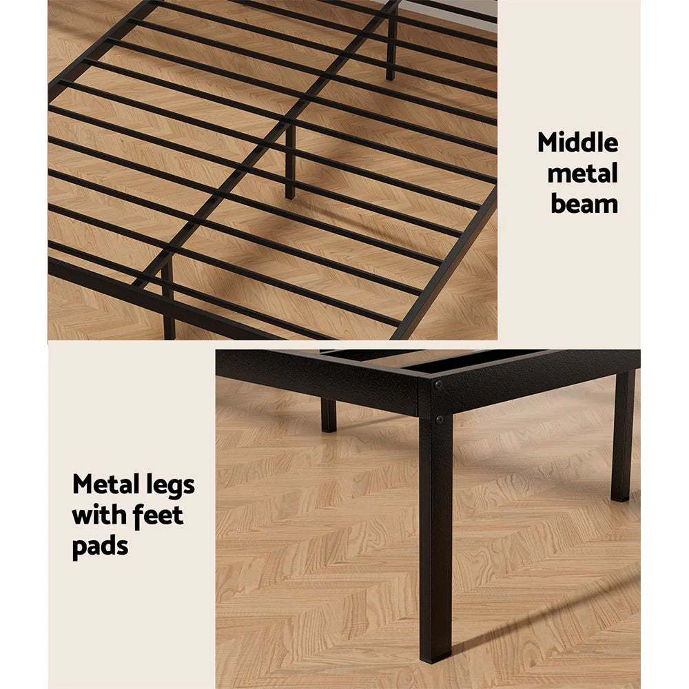 Bed Frame Double Size Metal Base Mattress Platform