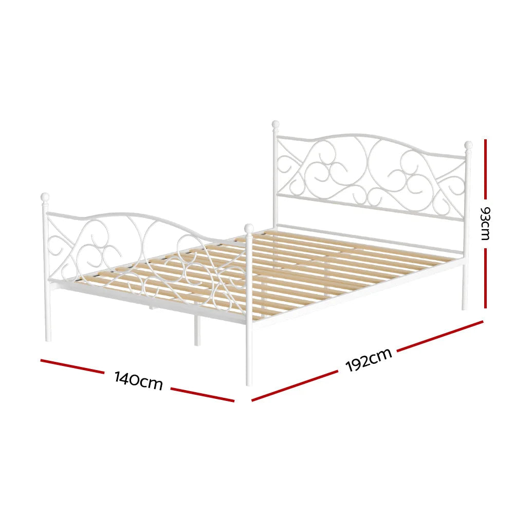 Bed Frame Double Size Metal GROA
