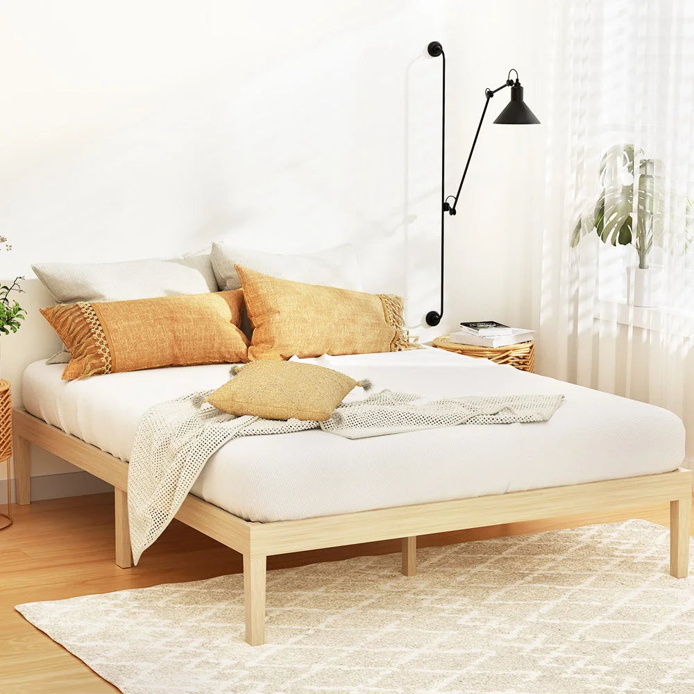 Wooden mattress with pocket spring construction and fabric cover