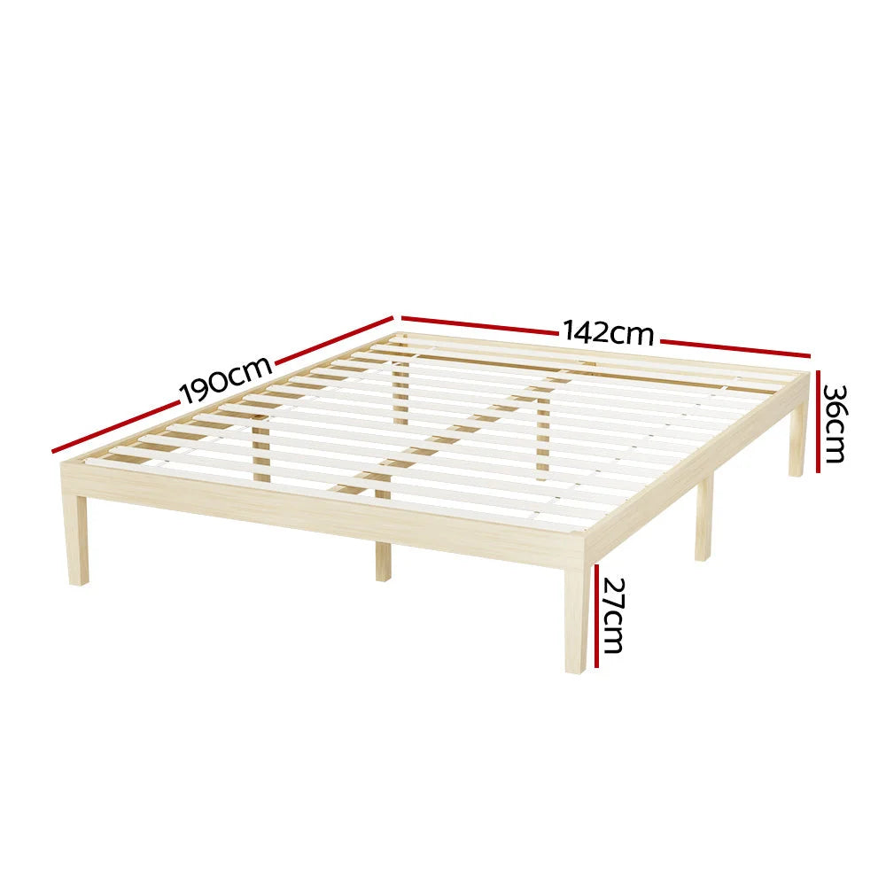 Wooden mattress with bedroom mattress cover and side stitching